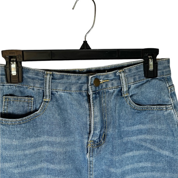 Distressed Denim Skirt - Picture 3 of 7